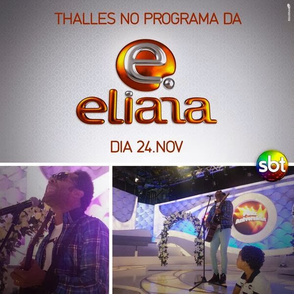 Thalles Roberto grava participação no Programa da Eliana