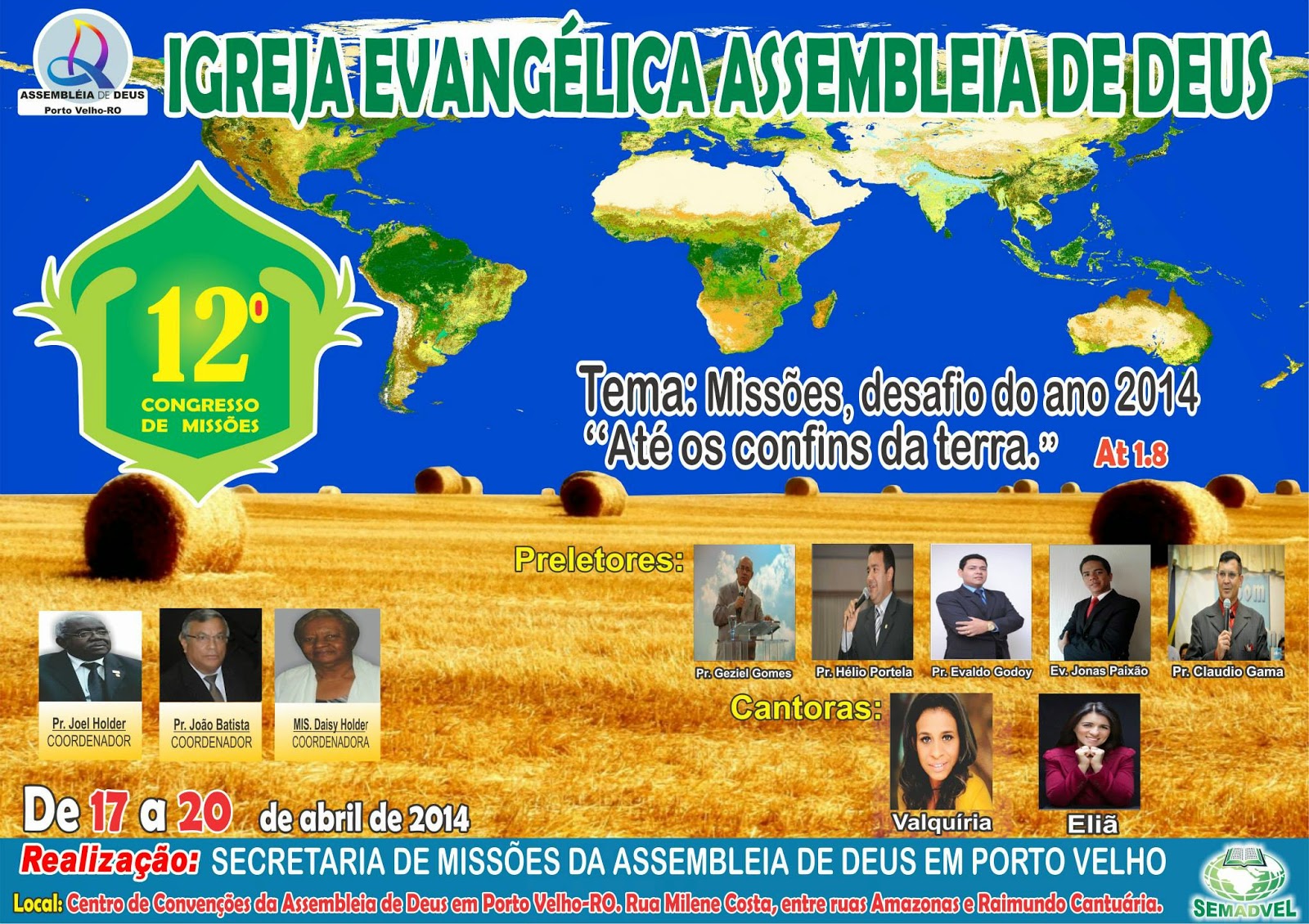 12º Congreso de Missões de Porto Velho termina neste Domingo