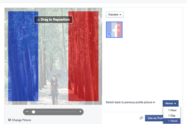 É um perigo colocar a foto de perfil com o filtro da bandeira Francesa! Porque…