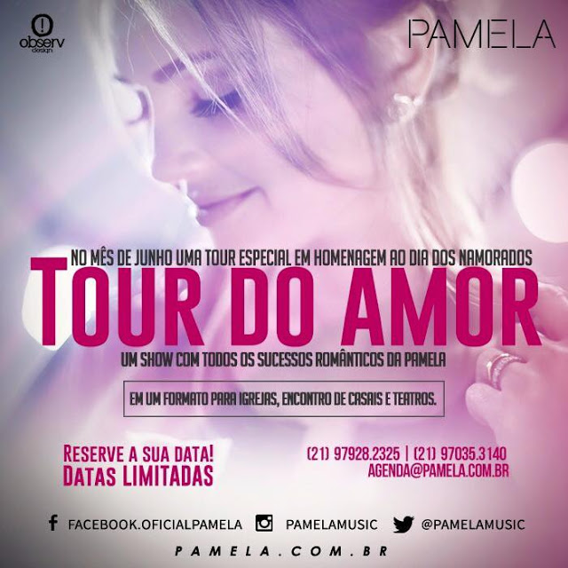 Musica gospel | Pamela prepara Tour do Amor para o mês dos namorados
