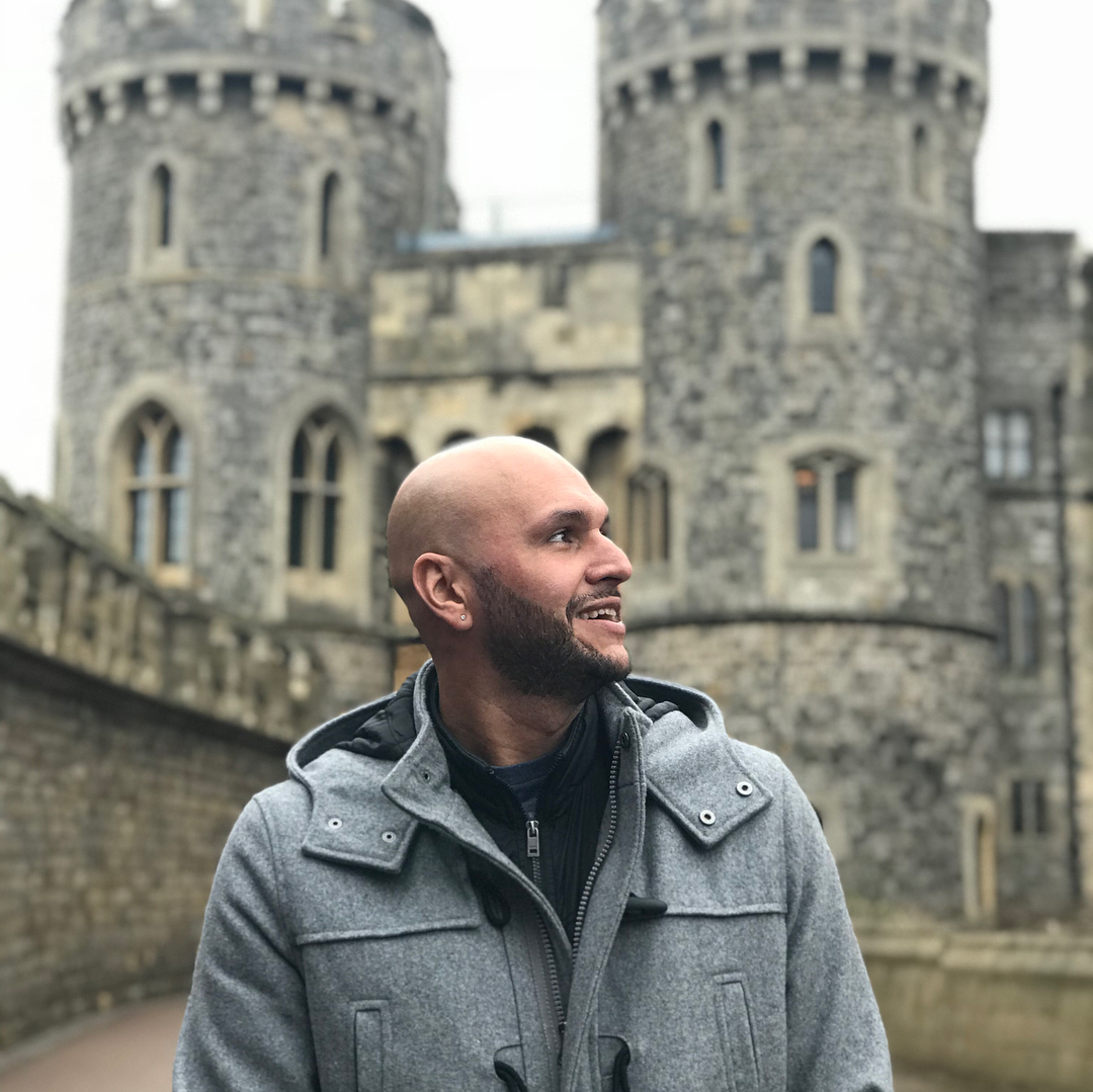 Dayan Alencar no castelo de Windsor, na Inglaterra (Reprodução:Instagram)