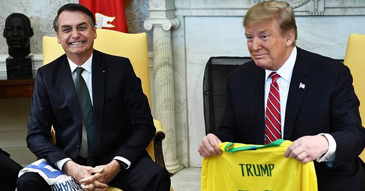Bolsonaro e Donald Trump (Reprodução)