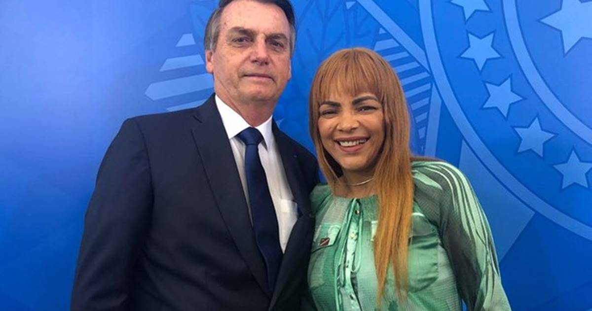 Bolsonaro e Flordelis (Reprodução)