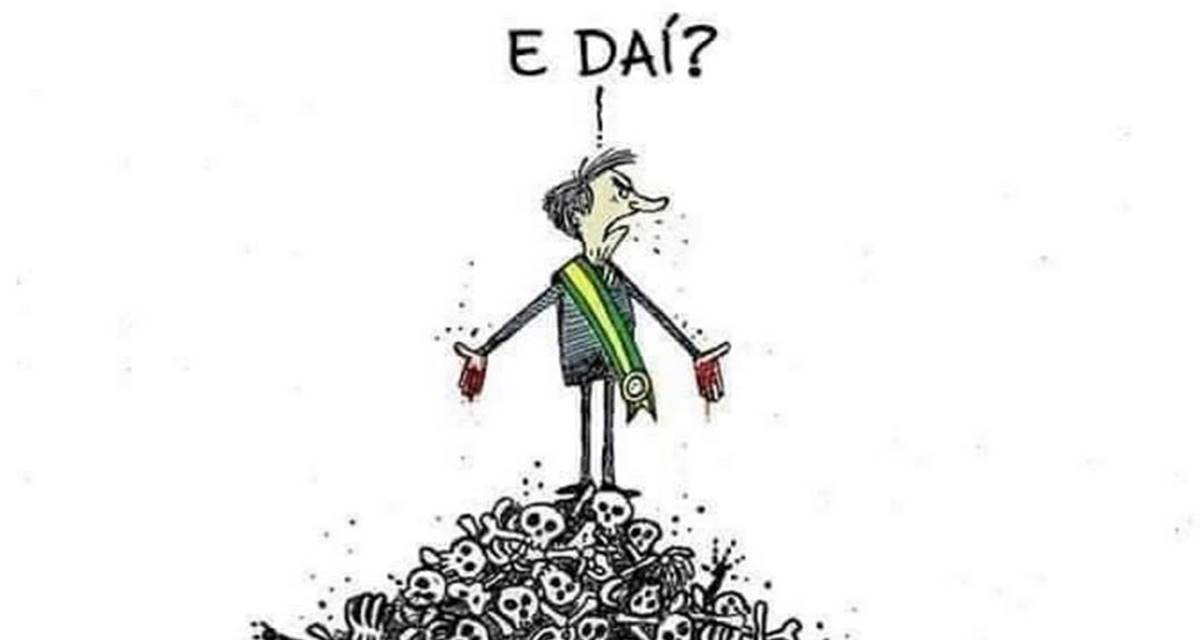 Charge de Bolsonaro (Reprodução)