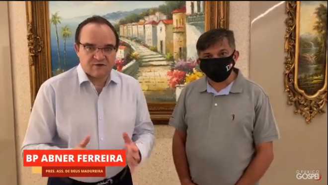 Abner Ferreira pedindo voto para Dimas Gadelha do PT