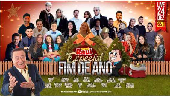 Live “Gospel” do Vovô Raul Gil acontece novamente recheada de estrelas!!
