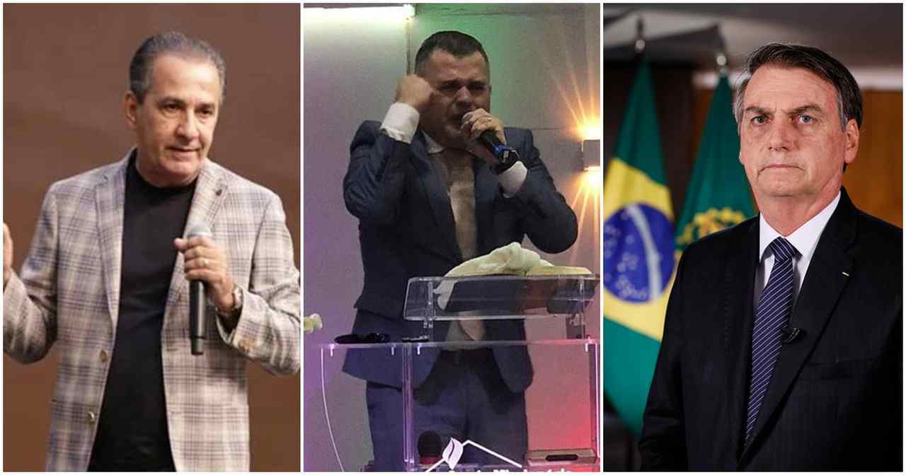 Pastor Paulo Marcelo, Silas Malafaia, Jair Bolsonaro (Reprodução)