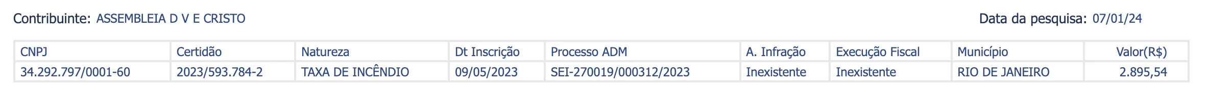 Consulta no site conultadividaativa @Reproducao