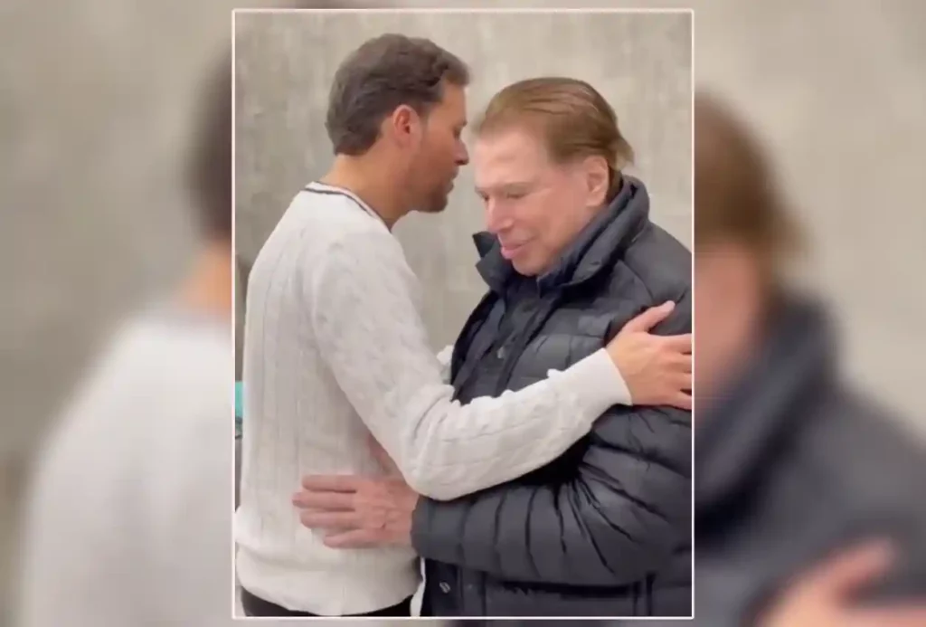 André Valadão orando com Silvio Santos - @Reprodução