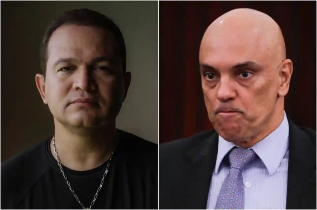 Davi Sacer e Alexandre de Moraes - @Reprodução