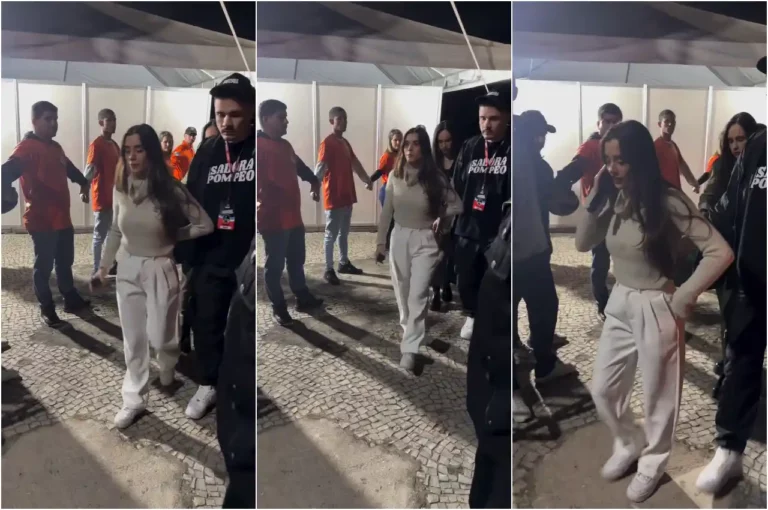 Isadora Pompeo usa cordão de isolamento em espaço vazio e causa polêmica