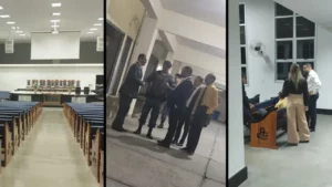 Confusão em igreja - @Reprodução