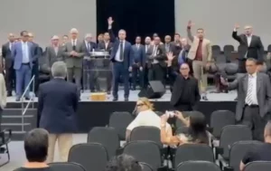Pastores na Assembleia de Deus Santo André - @Reprodução