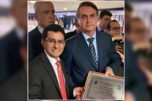 Pastor Océlio com Bolsonaro - @Reprodução