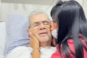 Fernanda Brum com o seu pai - @Reprodução