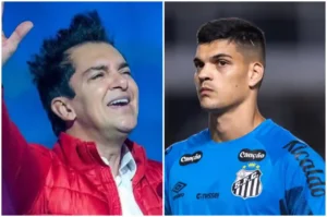 Regis Danese e o goleiro Gabriel Brazão - @Reprodução