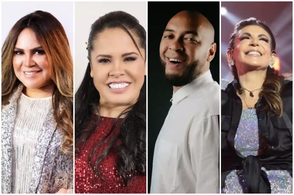 Sarah Farias, Cassiane, Ton Carfi e Bispa sonia - @Reprodução