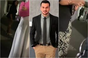 Felipe Lino durante confusão - @Reprodução