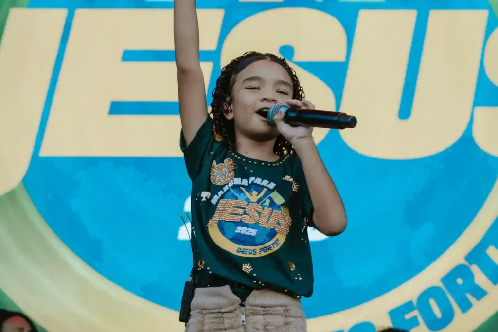 Maria Pita na Marcha pra Jesus - @Reprodução