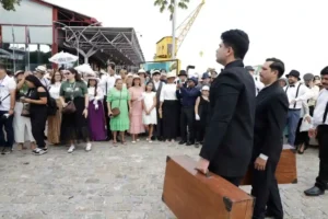 Reconstituição da chegada dos missionarios suecos no Brasil - @Reprodução