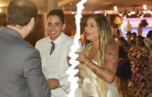 Renalida e Wesley no casamento - @Reprodução