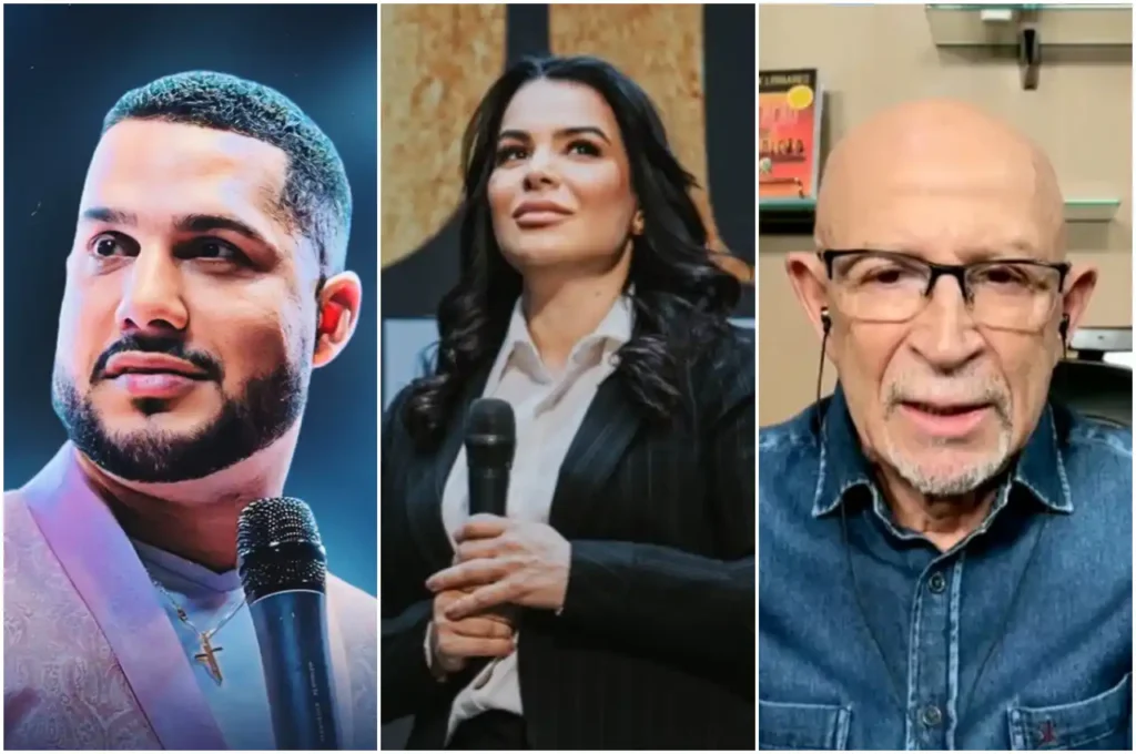 David Lacerda, Daniela Linhares e Jorge LInhares - @Reprodução