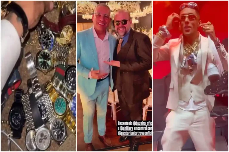 Pastor Junior Trovão estava em casamento de influencer marcado por “arrastão” de relógios e joias