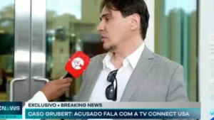 Marcus Grubert durante entrevista - @Reprodução