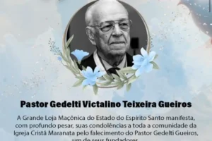 Pastor Gedelti Gueiros homenageado pela maçonaria - @Reprodução
