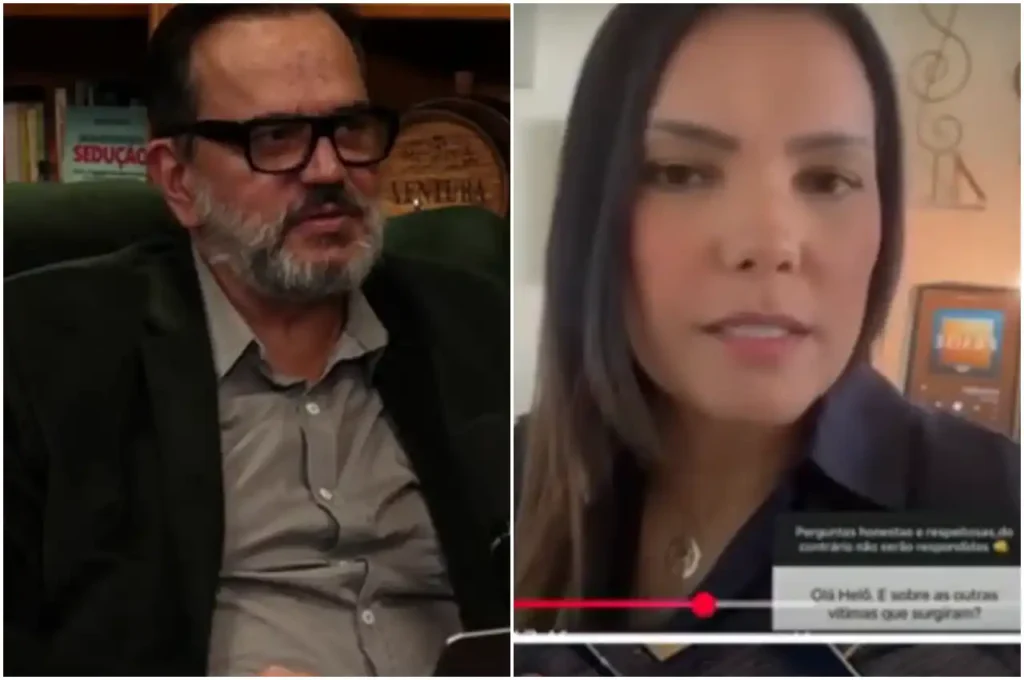 Ricardo Ventura analizando video de Heloisa Rosa - @Reprodução