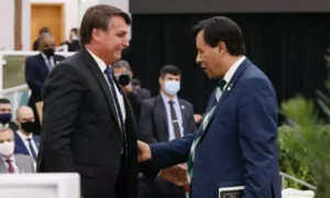 Bolsonaro e Perci Fontoura - @Reprodução