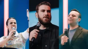 Camila Barros, André Fernandes e Eduardo Gonçalves - @Reprodução