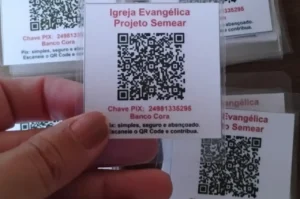 Pix para doação na igreja - @Reprodução
