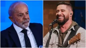 Presidente Luiz Inácio Lula da Silva e o cantor gospel Marcelo Markes em montagem com imagens divulgadas publicamente.