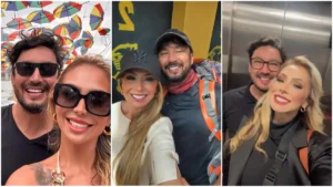 lydia moises e david koyama posam juntos em registros de viagem compartilhados nas redes sociais