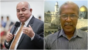 Pastor Ailton José Alves e Josué Augusto em imagens usadas em reportagem sobre liderança religiosa