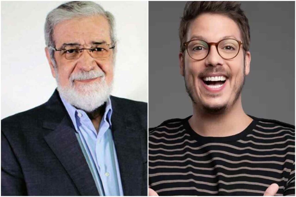 Pastor Augustus Nicodemus e o humorista Fábio Porchat em montagem