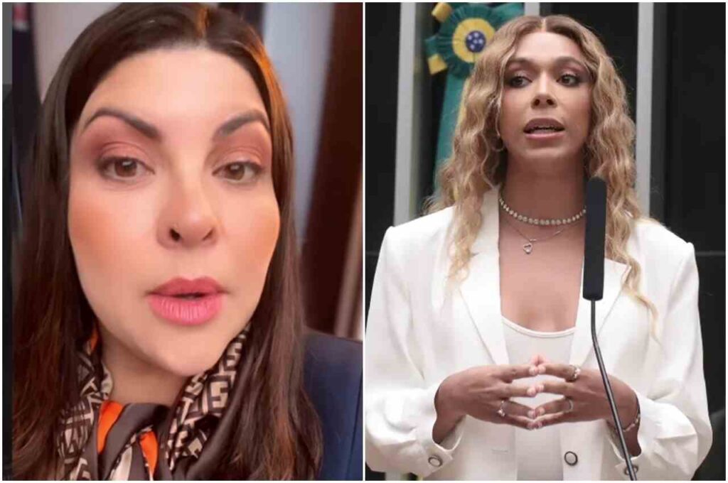Cantora gospel Vanilda Bordieri e a deputada Erika Hilton em montagem com fotos lado a lado