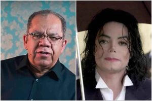 Pastor Josué Gonçalves e Michael Jackson aparecem em montagem com retratos lado a lado.