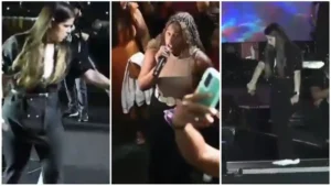 Valesca Maysa passa microfone para jovem na Bahia e fica em choque com a voz da cantora