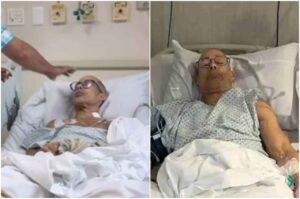 Cantor gospel Marquinhos Menezes aparece internado em leito hospitalar durante tratamento, em imagens compartilhadas nas redes sociais