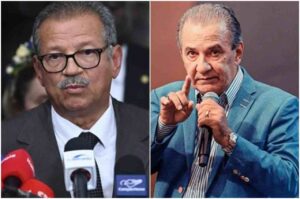 Sebastião Coelho e Silas Malafaia aparecem em imagens distintas; Coelho concede entrevista à imprensa, enquanto Malafaia fala ao microfone durante evento.