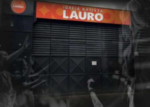 Fachada da Igreja Batista Lauro durante momento de oração