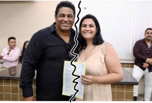 Marcos Antônio e ex-esposa