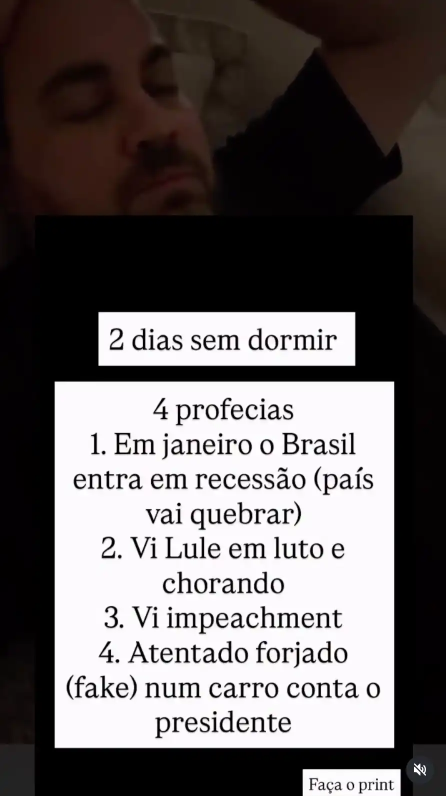 Print das profecias do pastor Pedro Medina - @Reprodução