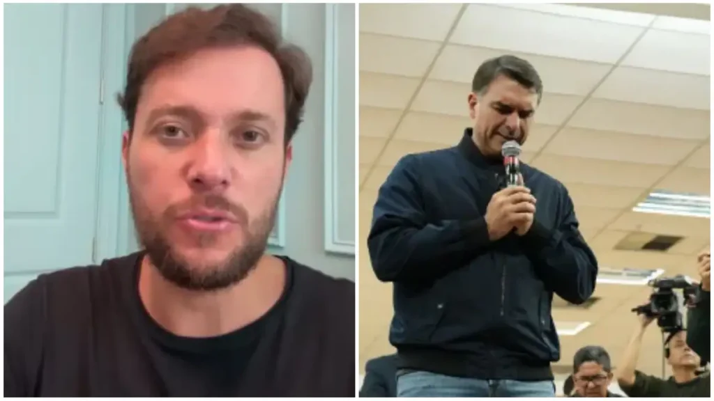 Andre valadao e Flavio Bolsonaro - @Reprodução