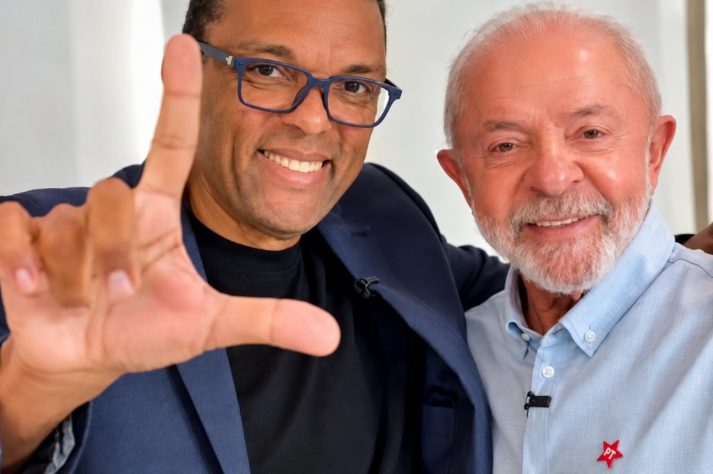Otoni de Paula e Lula durante encontro político antes das eleições de 2026